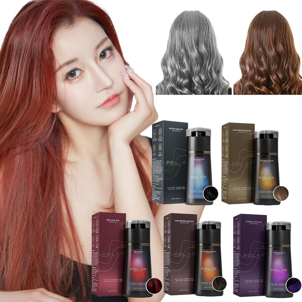 Hair Care Natural Ingredients - 200ml 컬러 워싱 헤어 염색 샴푸,